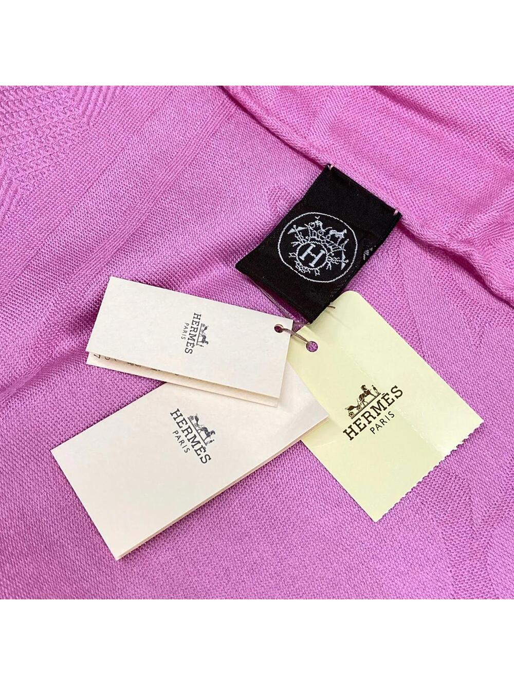 Hermes New Libris Pink Cashmere Silk #277622H10B - Picture 2 of 5